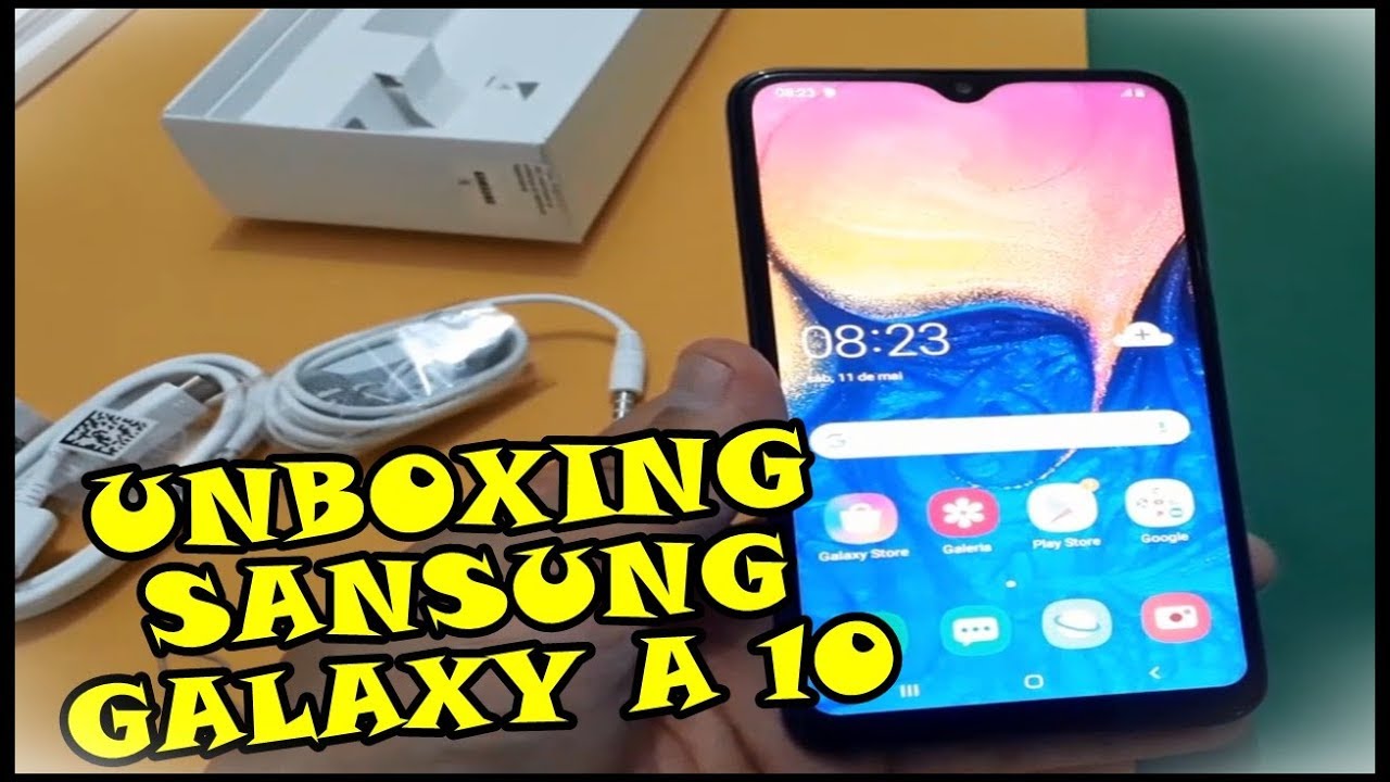 Unboxing Novo Celular Samsung Galaxy A10 [Celular Barato e Com Muitos Recursos Interessantes]