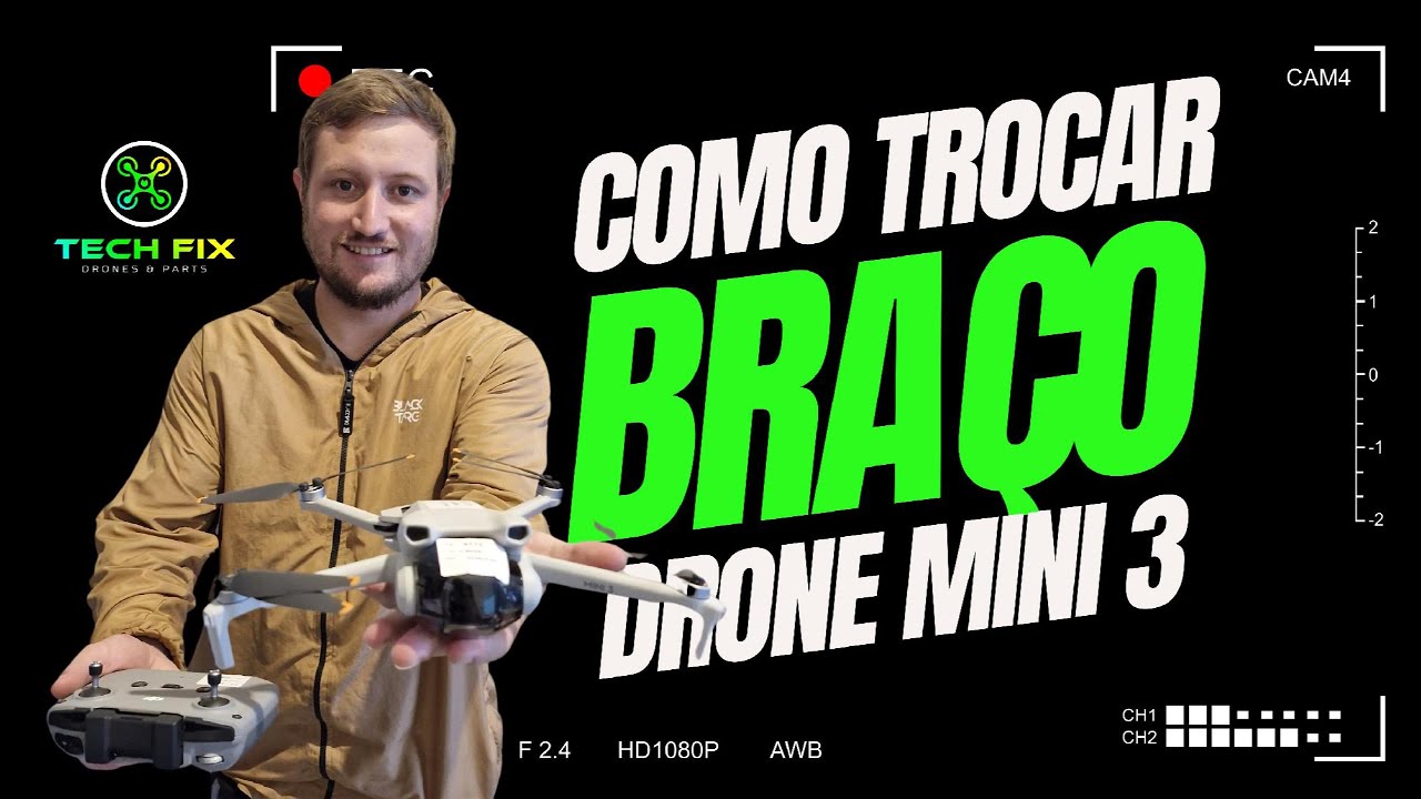 COMO TROCAR BRAÇO DRONE MINI 3
