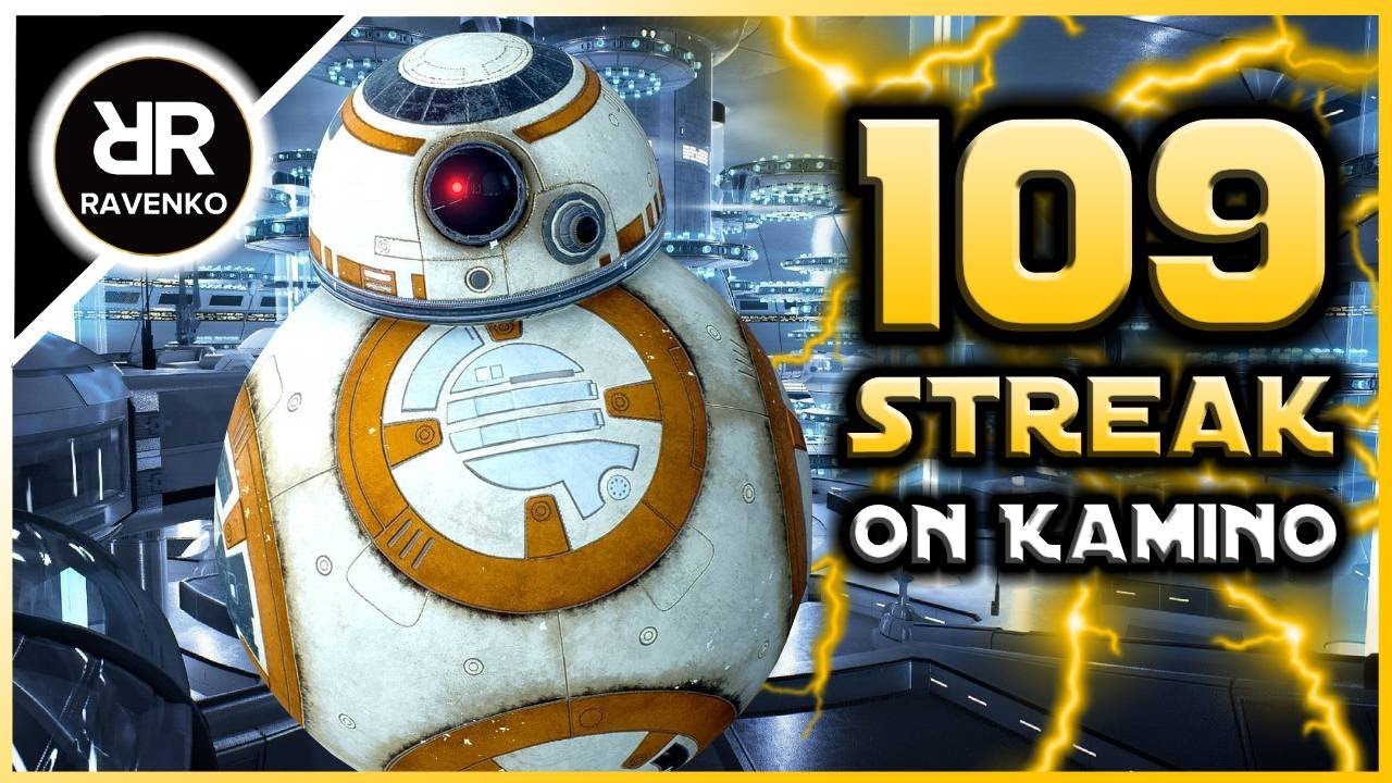 109 BB-8 Killstreak on Kamino (Star Wars Battlefront 2 - Galactic Assault)