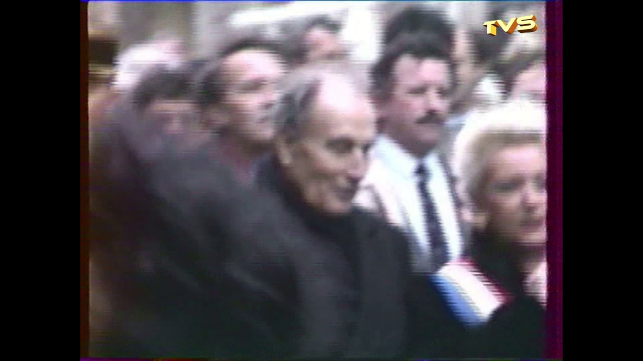 Visite de François Mitterrand à Mers Les Bains