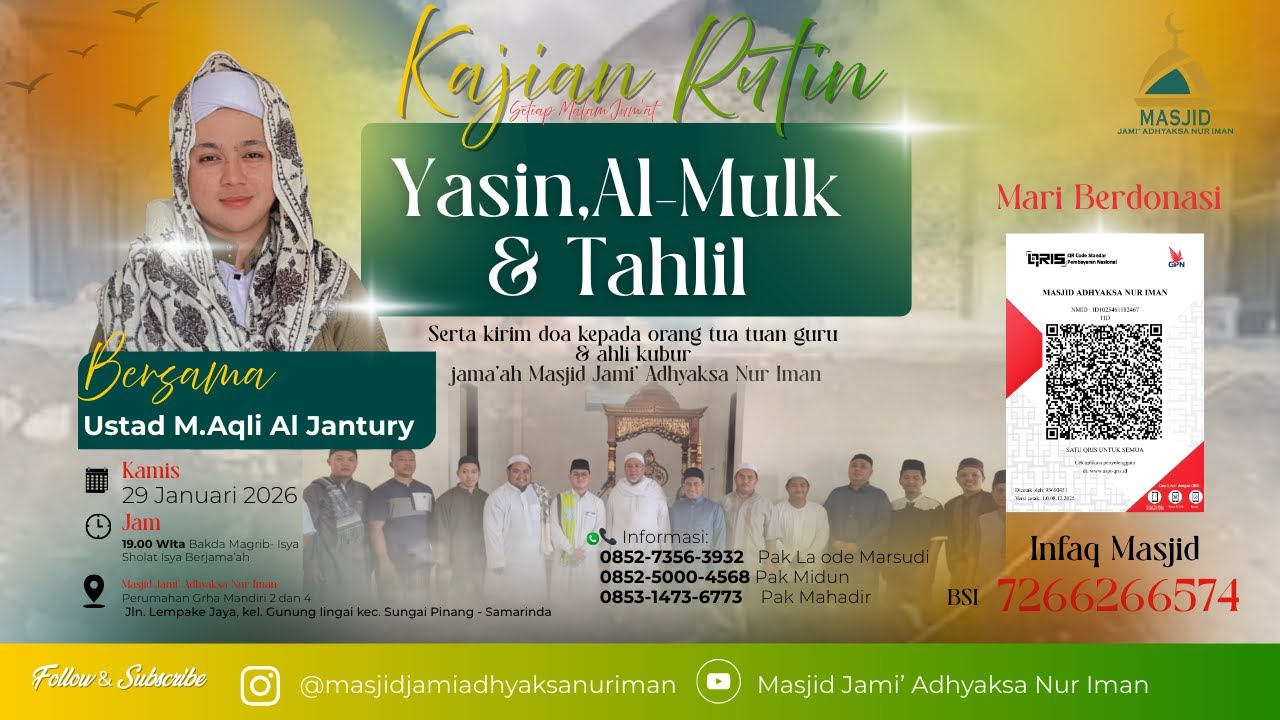 Pengajian Rutin Malam Jum'at | 29 Januari 2026