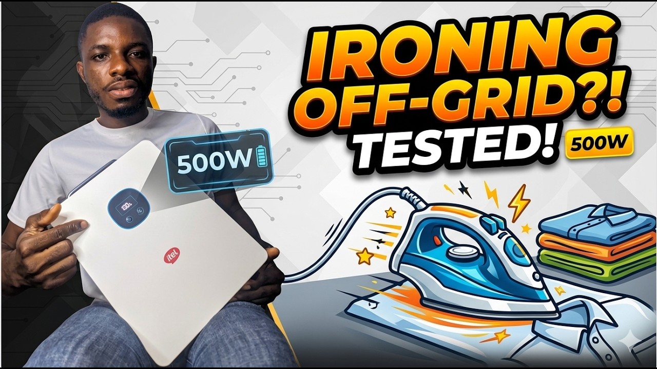 Did a Solar gen power a 300watt energy saving pressing iron?