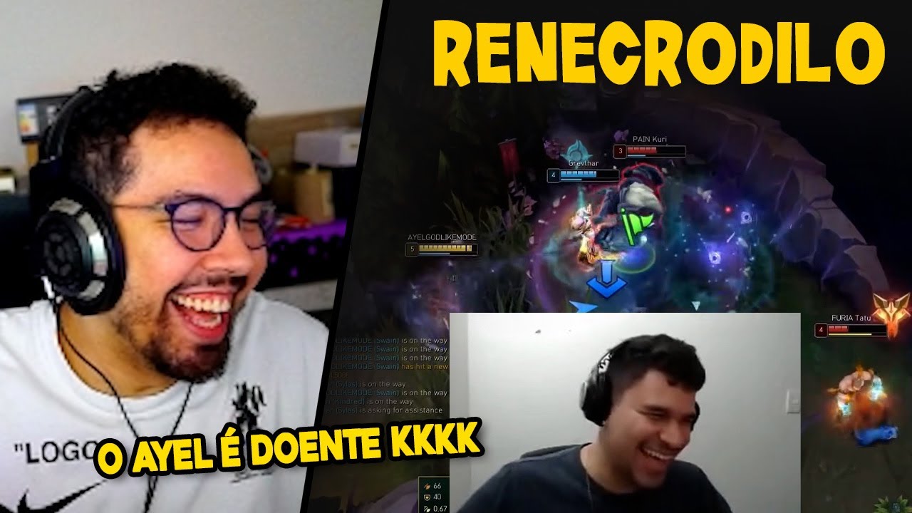 O AYEL É MUITO DOENTE KKKKKKKKKKKKKKK | YETZ REACT RENECRODILO