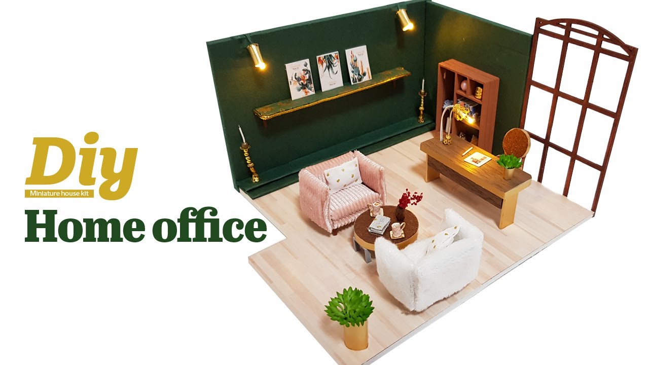 DIY Miniature Dollhouse KitㅣHome officeㅣ홈오피스ㅣ미니어처하우스ㅣ박소소(soso miniature)
