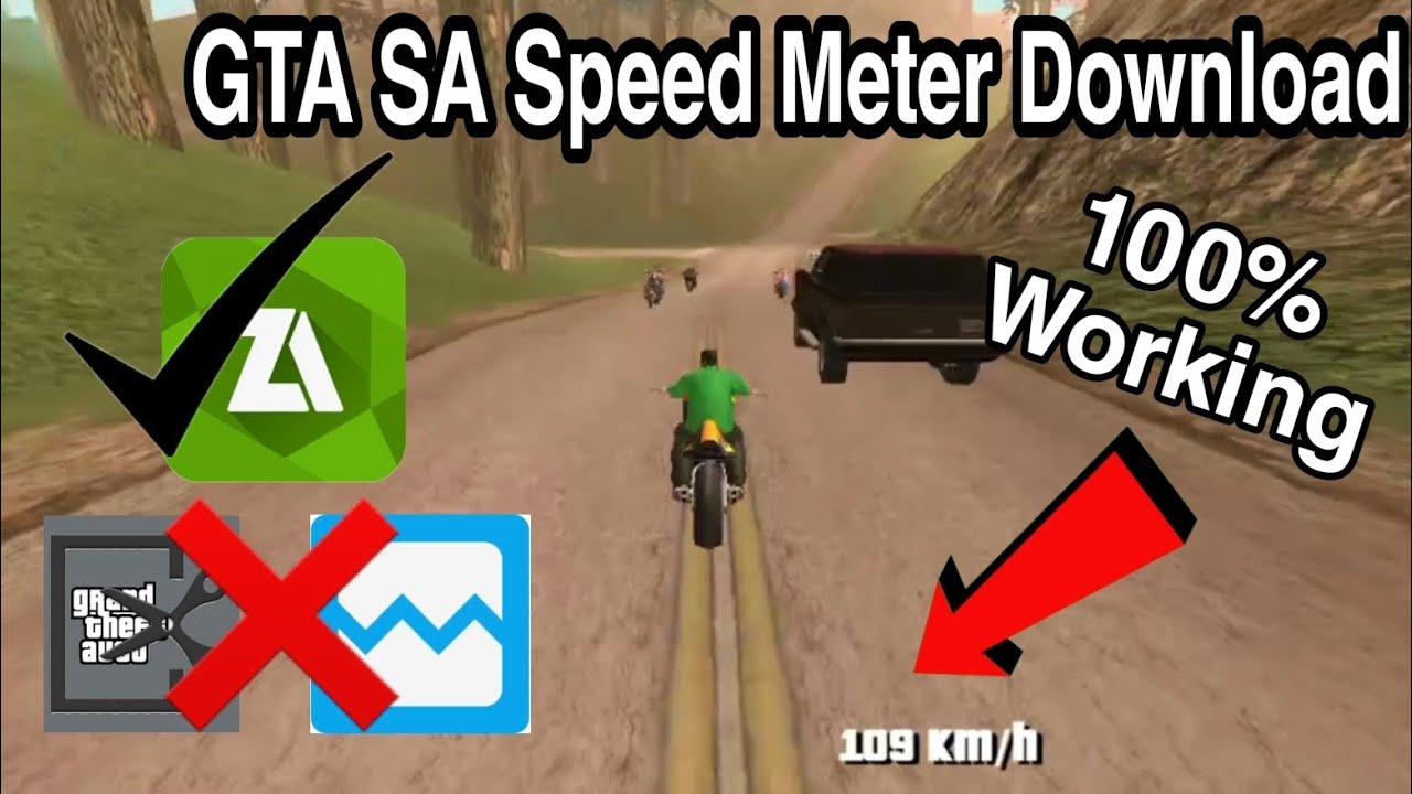 l GTA SA Android Speed Meter Mod Download [EASY]l 💯 % Working l #gtasanandreas l