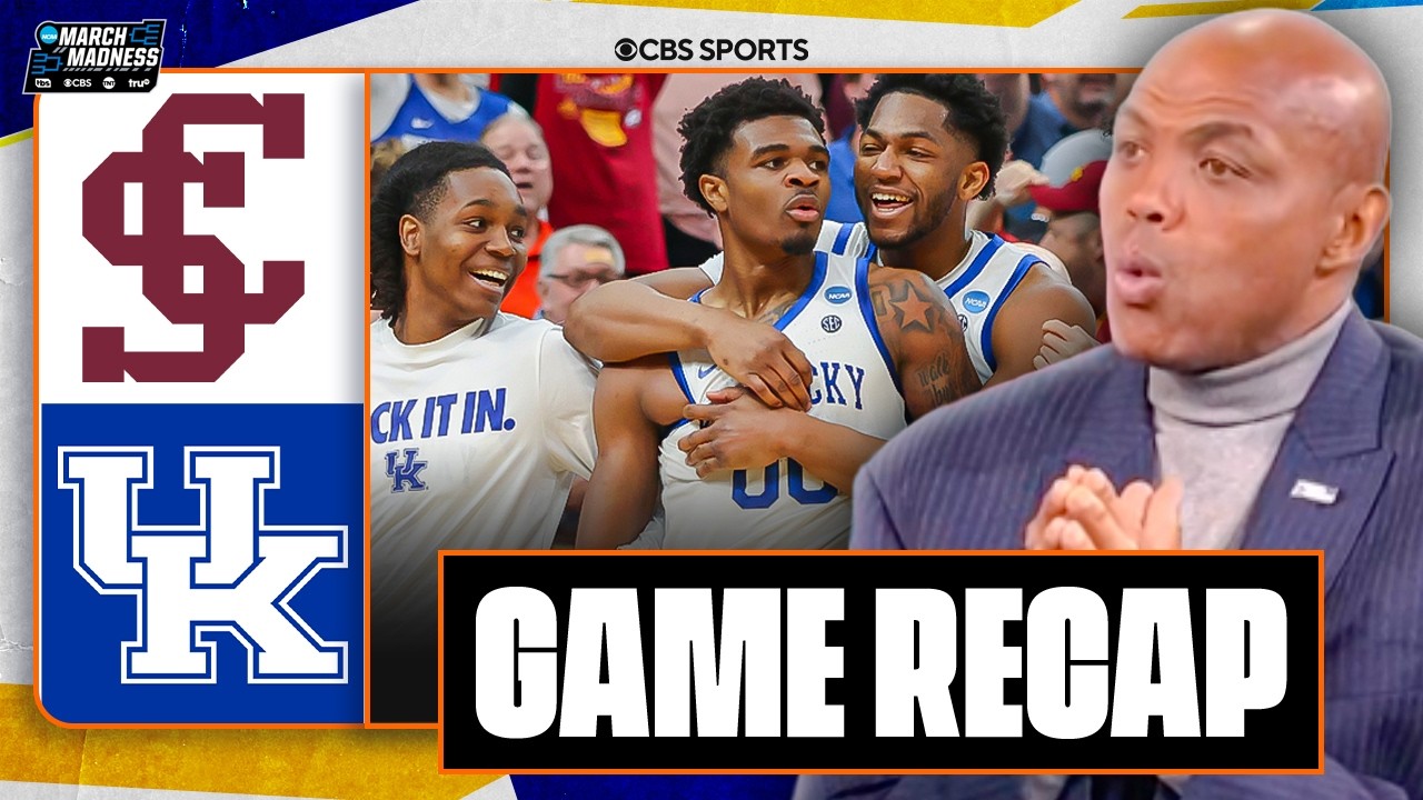 Charles Barkley reacts to INSTANT CLASSIC 🚨 | Kentucky vs Santa Clara Highlights | March Madness