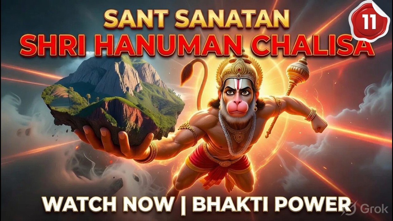 श्री हनुमान चालीसा | Powerful Hanuman Chalisa Full Song | Sant Sanatan Bhakti | Jai Hanuman