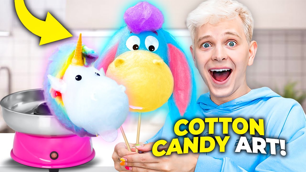 TESTUJĘ i ROBIĘ COTTON CANDY ART 😱🍭  | Dominik Rupiński