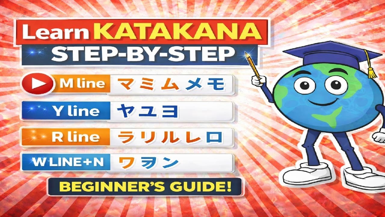 Last 16 Katakana Characters for Beginners