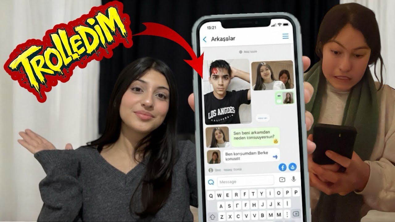 ARKADAŞLARIMI BİRBİRİNE DÜŞÜRDÜM  KAVGA ETTİLER  TELEFON ŞAKASI🤣🤣
