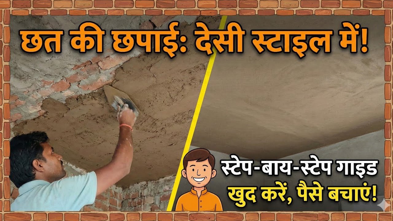 Step-by-Step Ceiling Plastering Guide | छत पर मसाला कैसे लगाएं?@TALKSBYRAVI 