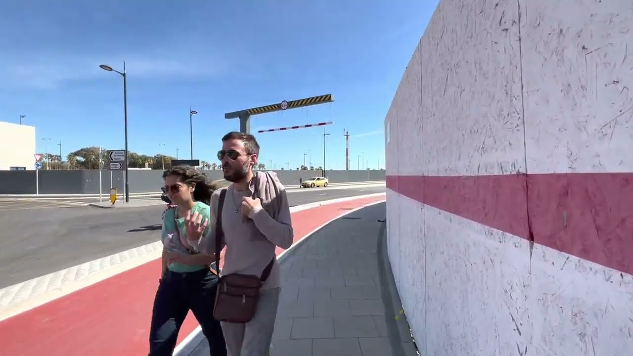 Gibraltar New Airport Tunnel, Walk Through, April 2023