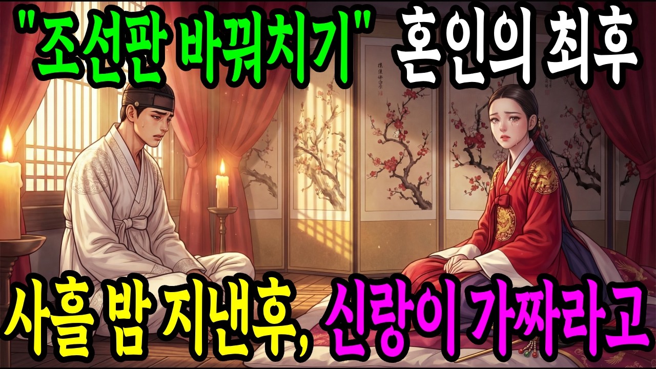 [조선판 사기혼인담] 사흘 밤 손도 안 대는 신랑이 수상해서 물었더니 | 옥골선풍 신랑이 털썩 무릎 꿇고 하는말... | 야담한썰
