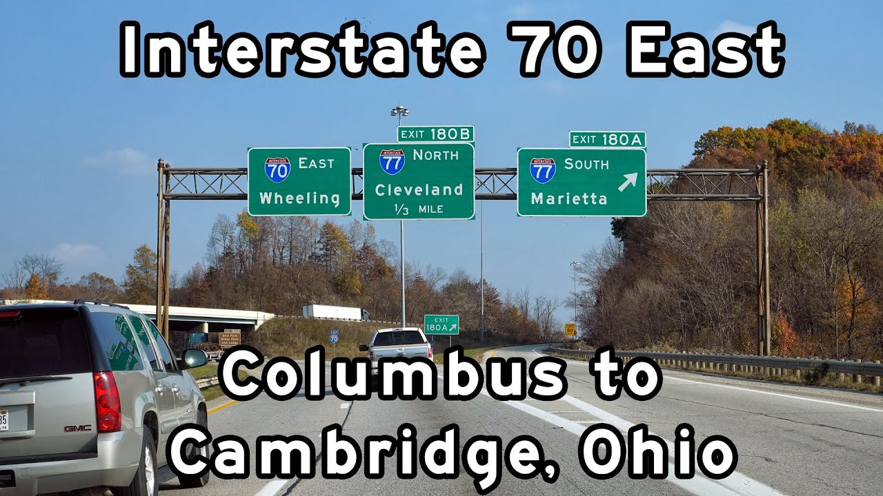 Interstate 70 East - Columbus to Cambridge, Ohio