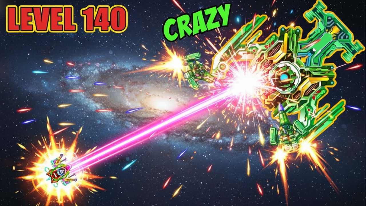 Campaign Level 140 Crazy | Boss Devastator | Galaxy Attack