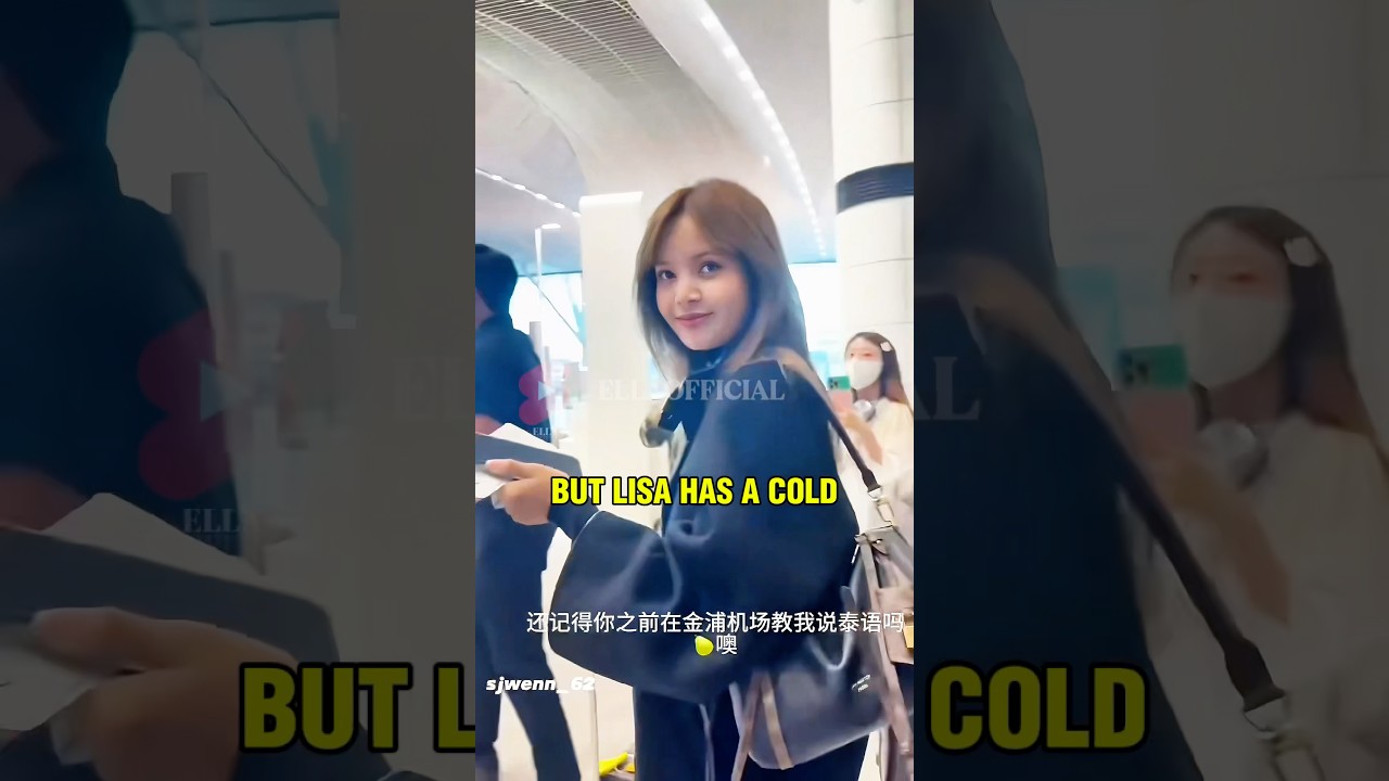 LISA AT THE AIRPORT HEADING TO PARIS! 😍 #lisa #lalosa #lisamanoban