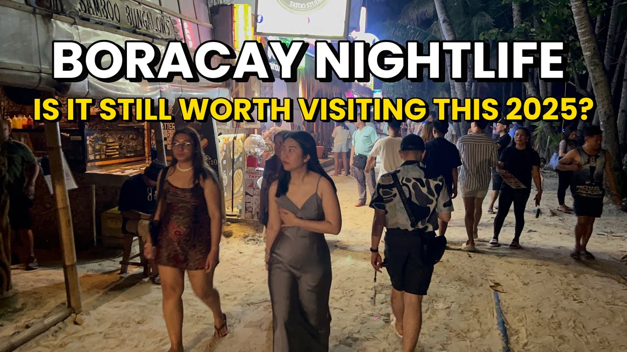 BORACAY Philippines | October 26 2025 | Nightlife Walk Tour At Station 2 Beachfront & D&rsquo;Mall
