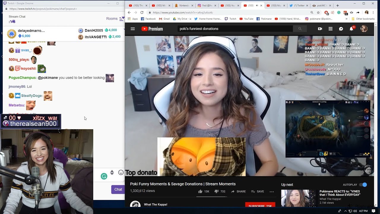 Pokimane Reacts to Poki Funny Moments & Savage Donations | ThrowBack Poki