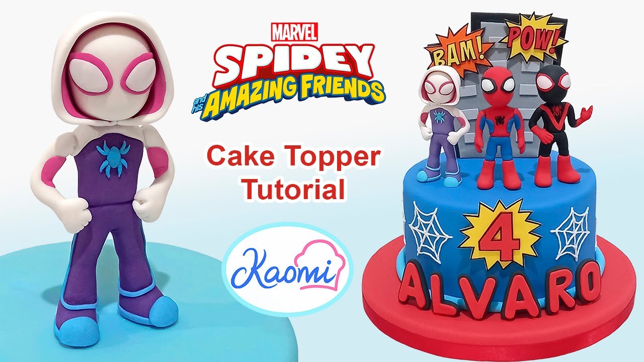 🕷️ Spidey and His Amazing Friends: GHOST-SPIDER Cake Topper / Spidey y Sus Sorprendentes Amigos