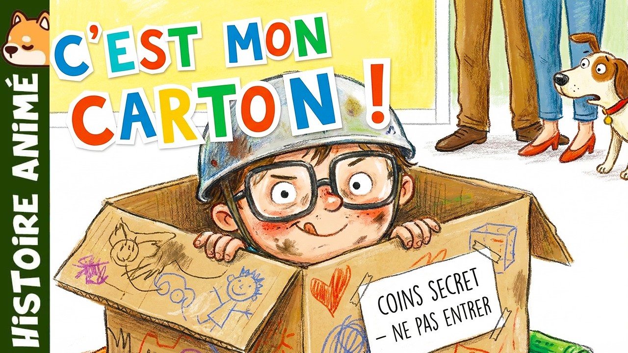 Non, je ne sortirai pas de mon carton !📦| Histoire pour s&rsquo;endormir | Conte dr&ocirc;le sur l'imaginaire