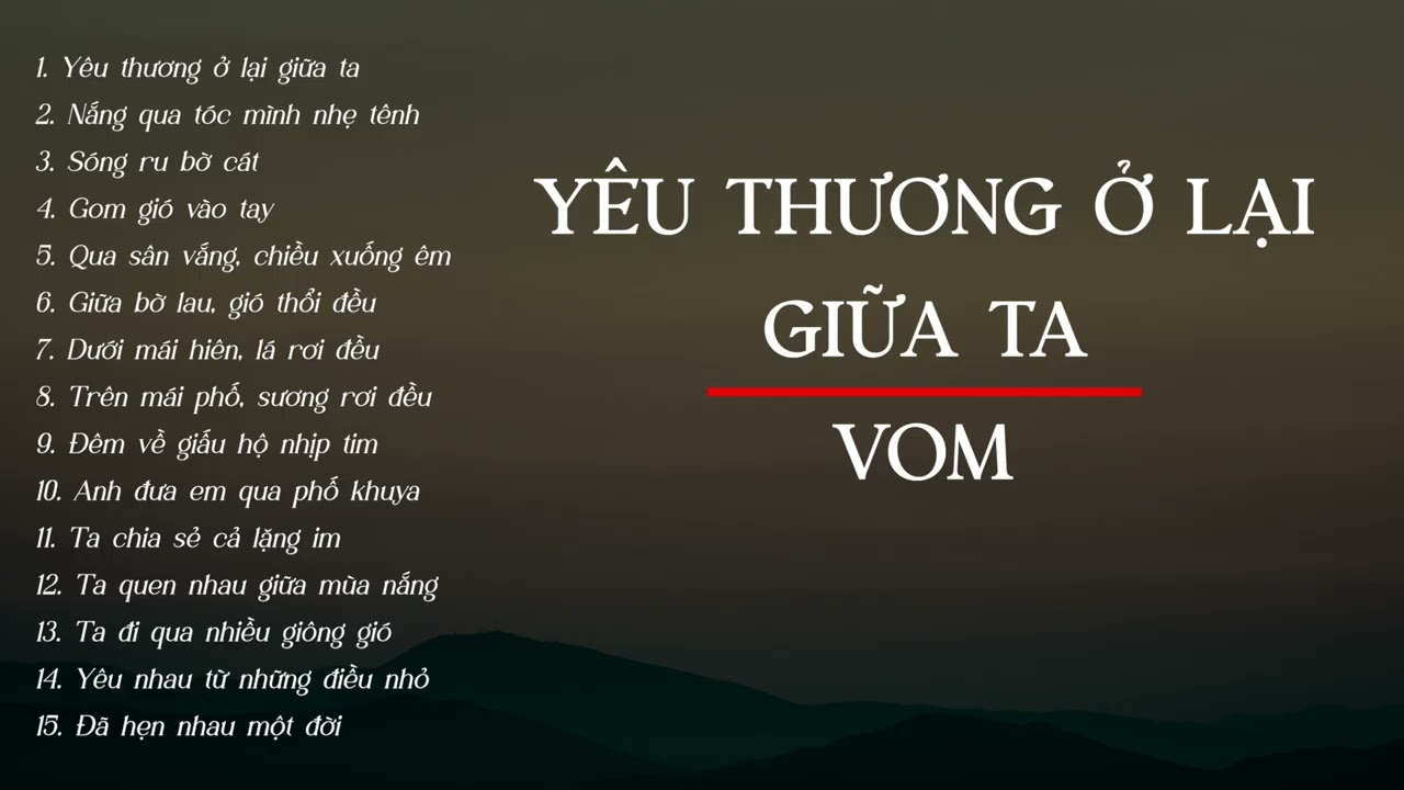 YÊU THƯƠNG Ở LẠI GIỮA TA