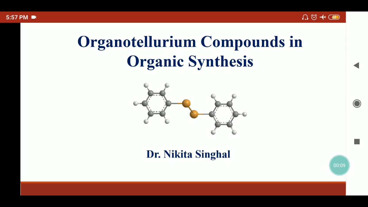 Organotellurium compounds in organic synthesis