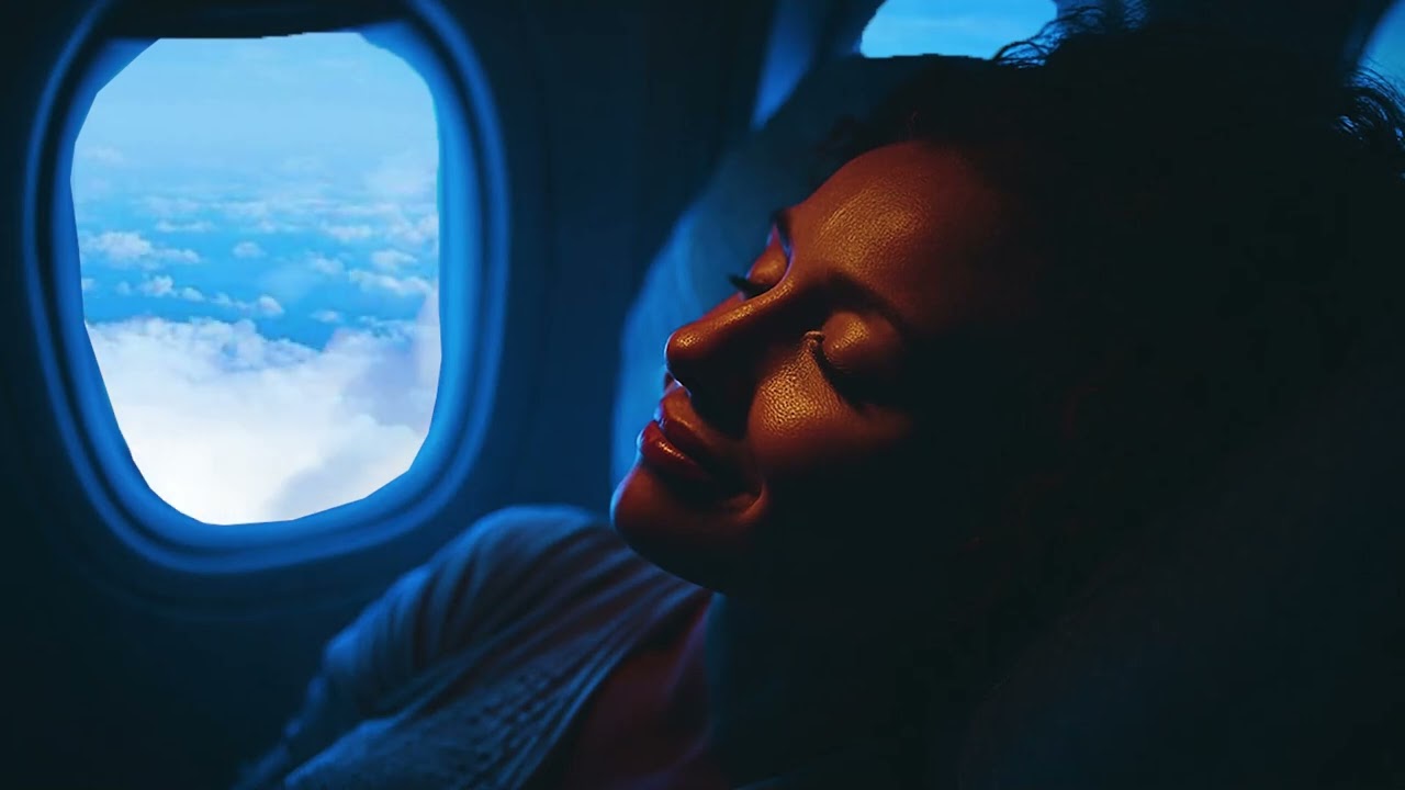 Long Overnight Flight ✈️ Continuous Airplane White Noise for Deep Sleep
