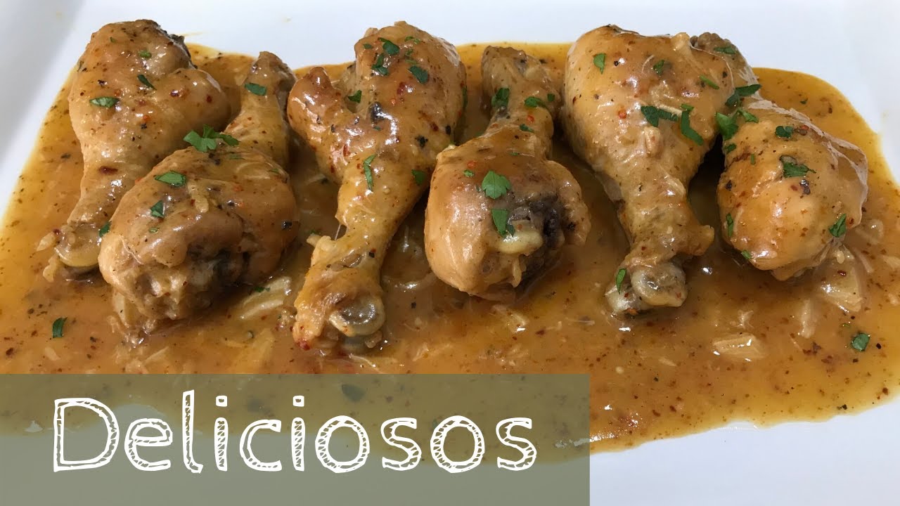 Como Hacer 🍗 JAMONCITOS de POLLO al AJILLO | MUSLOS de POLLO al AJILLO