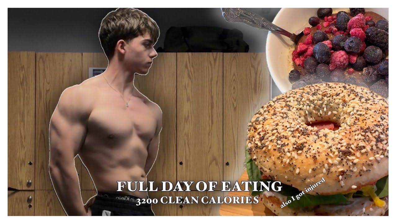 Full Day Of Eating + Back Injury | 3200 Calorie Leanbulk