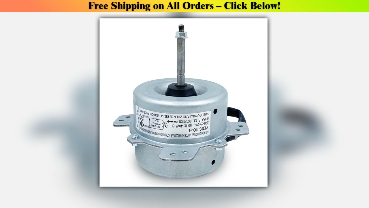 new  for air conditioner  motor YDK-40-6 YDK40-6 YDK-25-6 YDK-40-6=YDK-25-6 40W motor part good