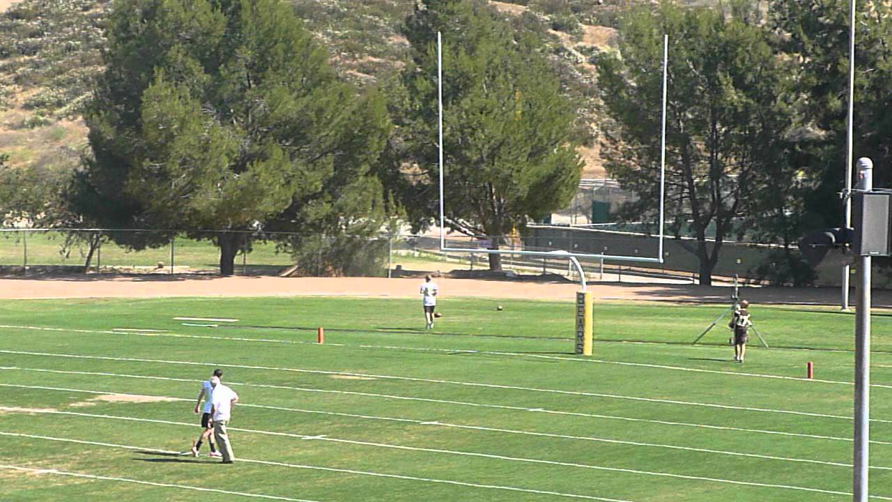 Temecula Valley High School - Andrew Morse Varsity Football Kicker - 2012-2013 Practice