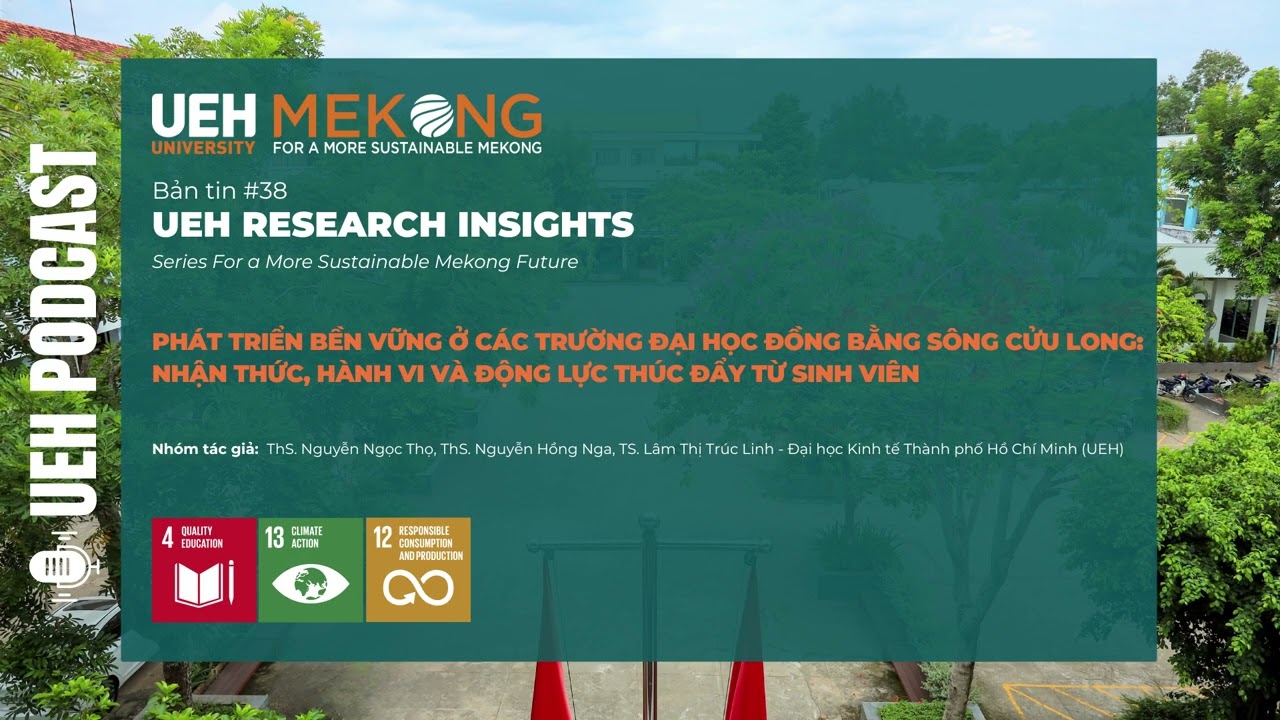 [Podcast] Phát triển bền vững ở các trường đại học ĐBSCL: Nhận thức, hành vi & động lực từ sinh viên