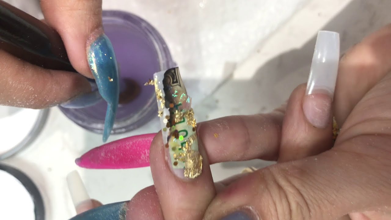 Nail Design Burnt Money | By LovelyMimi