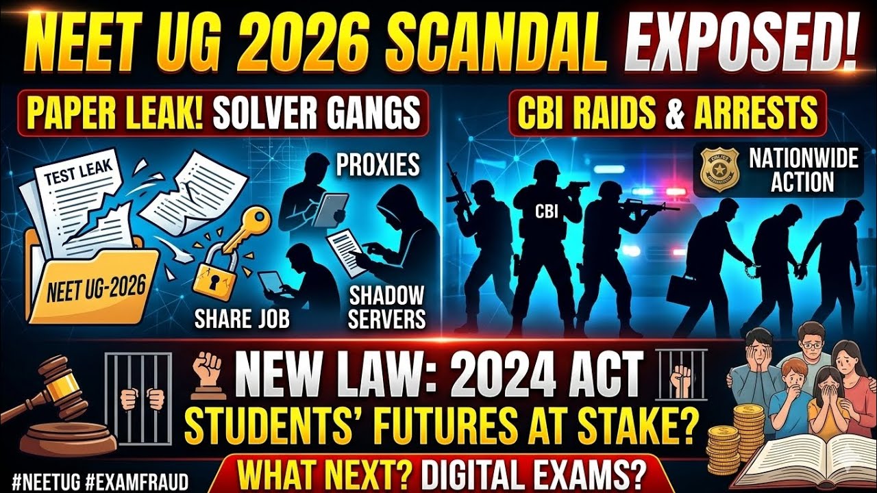 NEET UG-2026 SCANDAL EXPOSED:** Inside the CBI&rsquo;s Nationwide Crackdown on Solver Gangs