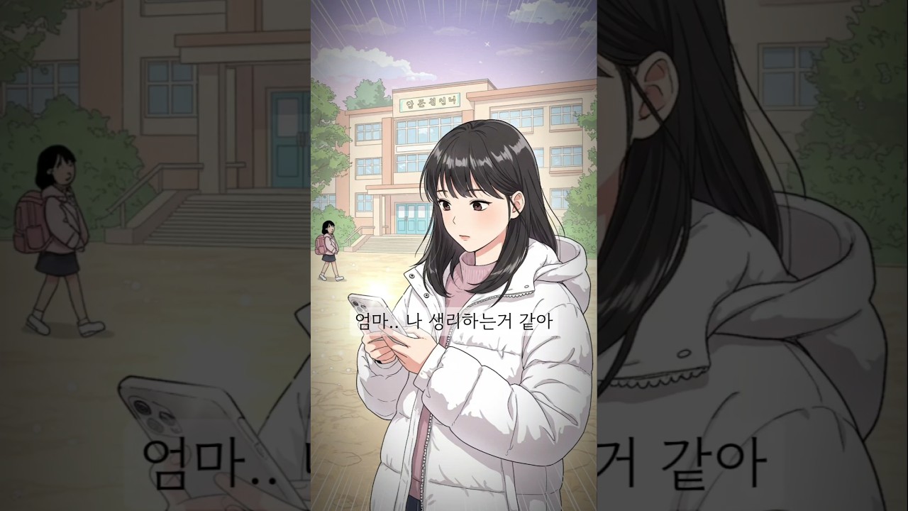 요즘 애들 이렇게나 빠르다고? #엄마둥절 #초딩맘 #초경선물 #주부vlog #ai그림