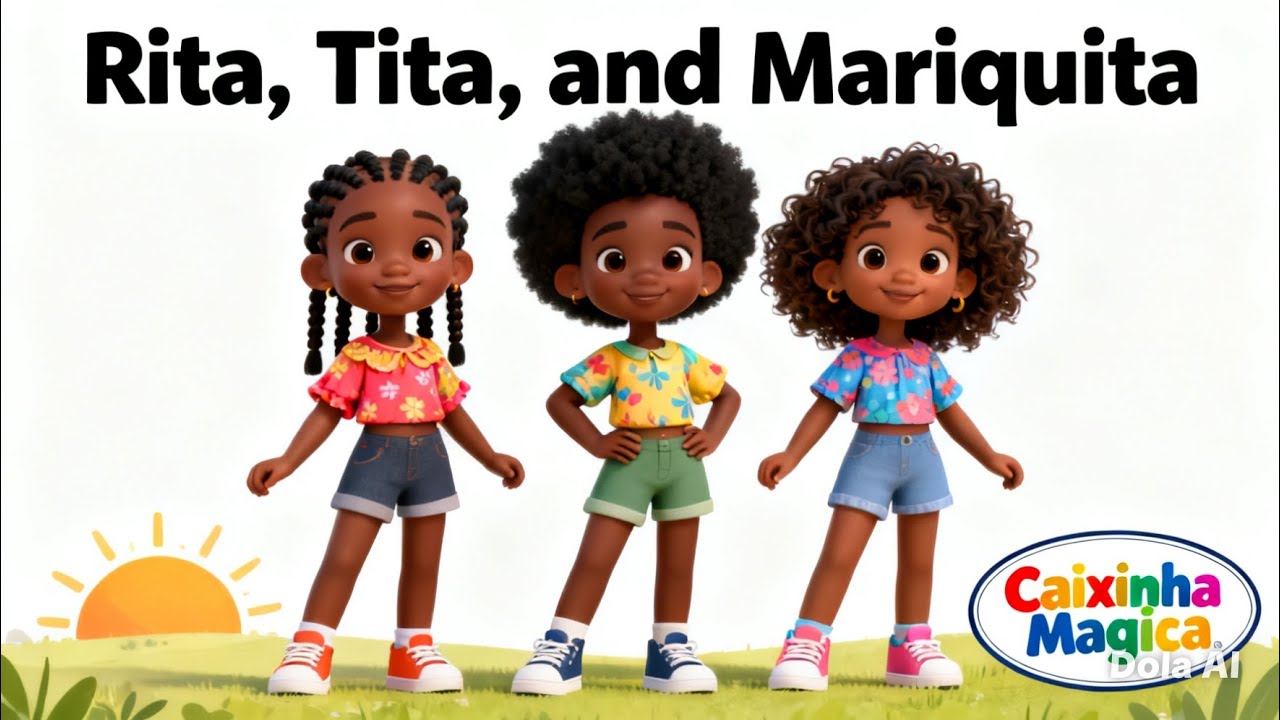 Rita,Tita e Mariquita, meninas lindas da Caixinha Mágica. 