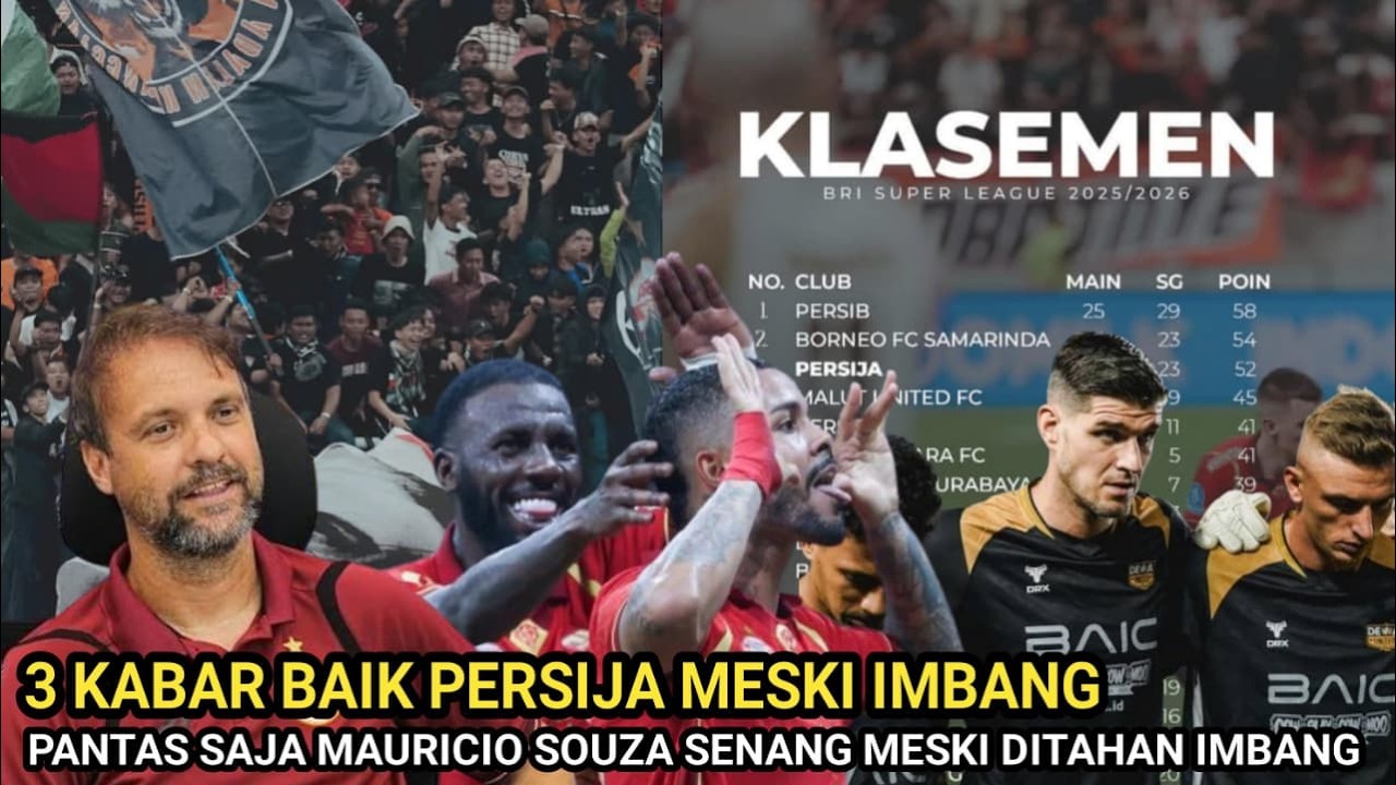 🔴FULL SENYUM! Pelatih Persija Mauricio Souza Bocorkan 3 Kabar Baik Usai Laga Sengit Dewa United!