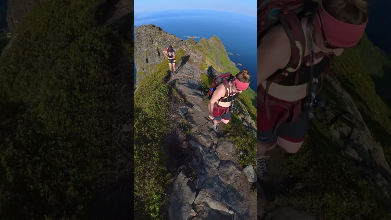 Wanderung zum Reinebringen - Lofoten #hikingadventures #hike #lofoten