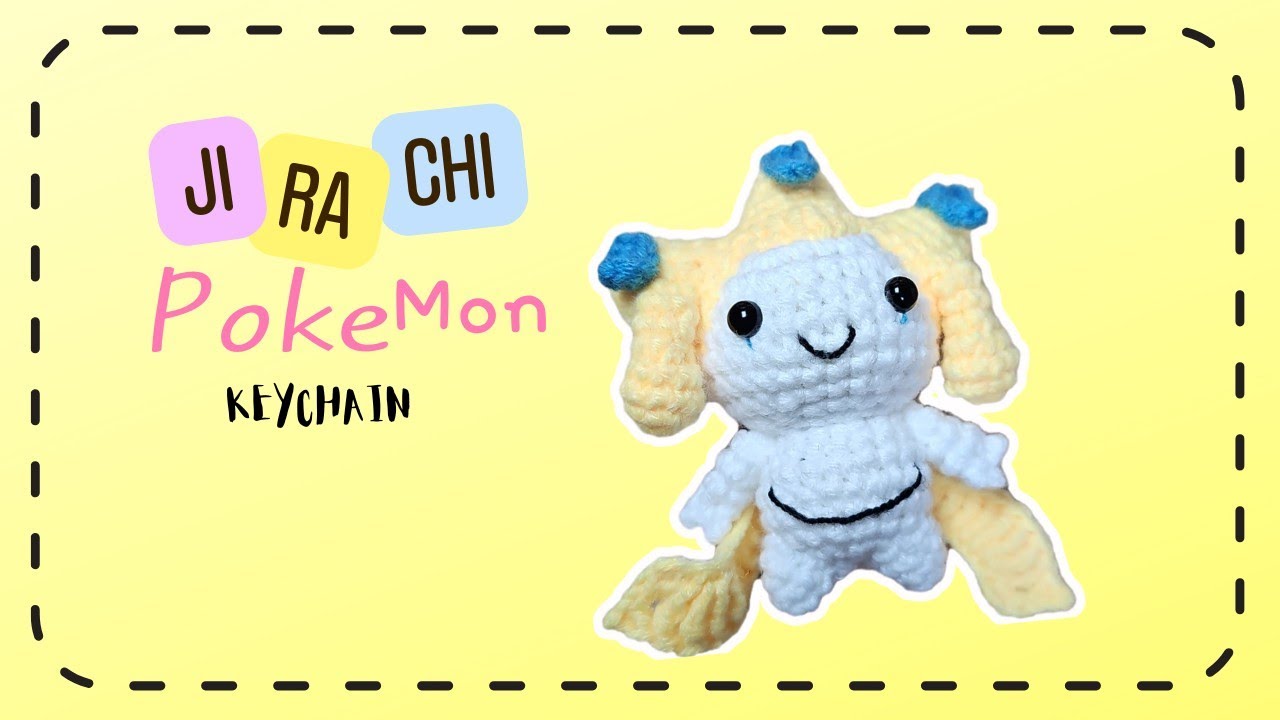 Crochet JIRACHI POKEMON keychain tutorial #crochet #diykeychain 