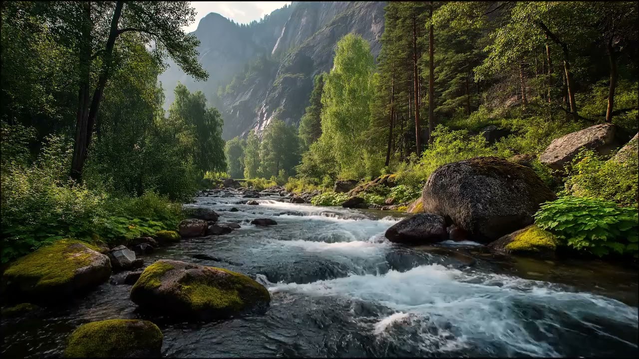 Peaceful Forest Stream 🌲 Nature Sounds for Sleep, Relaxation & Meditation