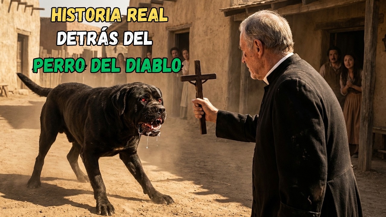 EL PERRO DEL DIABLO: ERA INDOMABLE… HASTA QUE APARECIÓ UN PADRE CON UN CRUCIFIJO