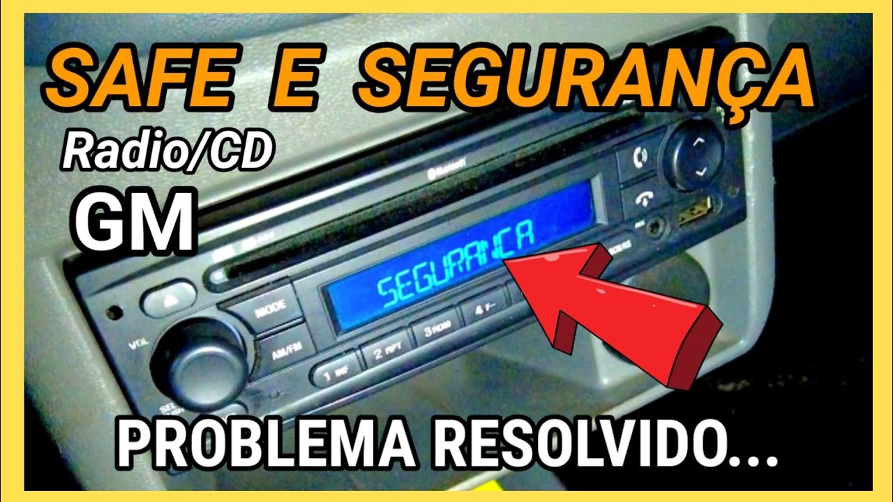 Como desbloquear o rádio original GM e sair do Modo Safe - SEGURANÇA ( Problema Resolvido)