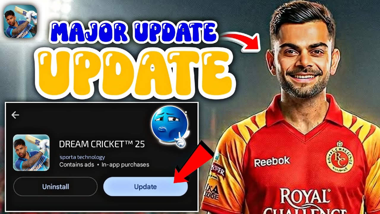 MAJOR UPDATE! 😳 DREAM CRICKET 25 NEW UPDATE 🔥 | @dreamcricketapp 