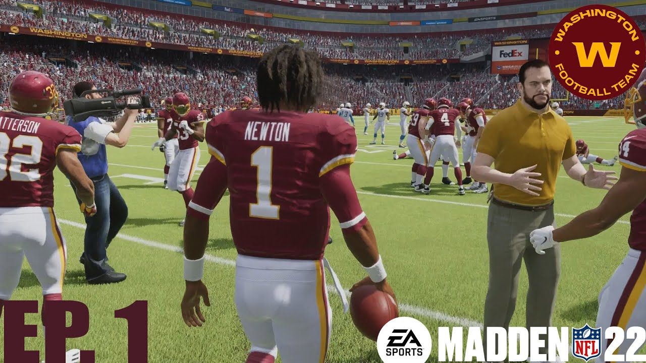 Madden 22 Washington Football Team Franchise Episode 1| Cam Newton's Debut!