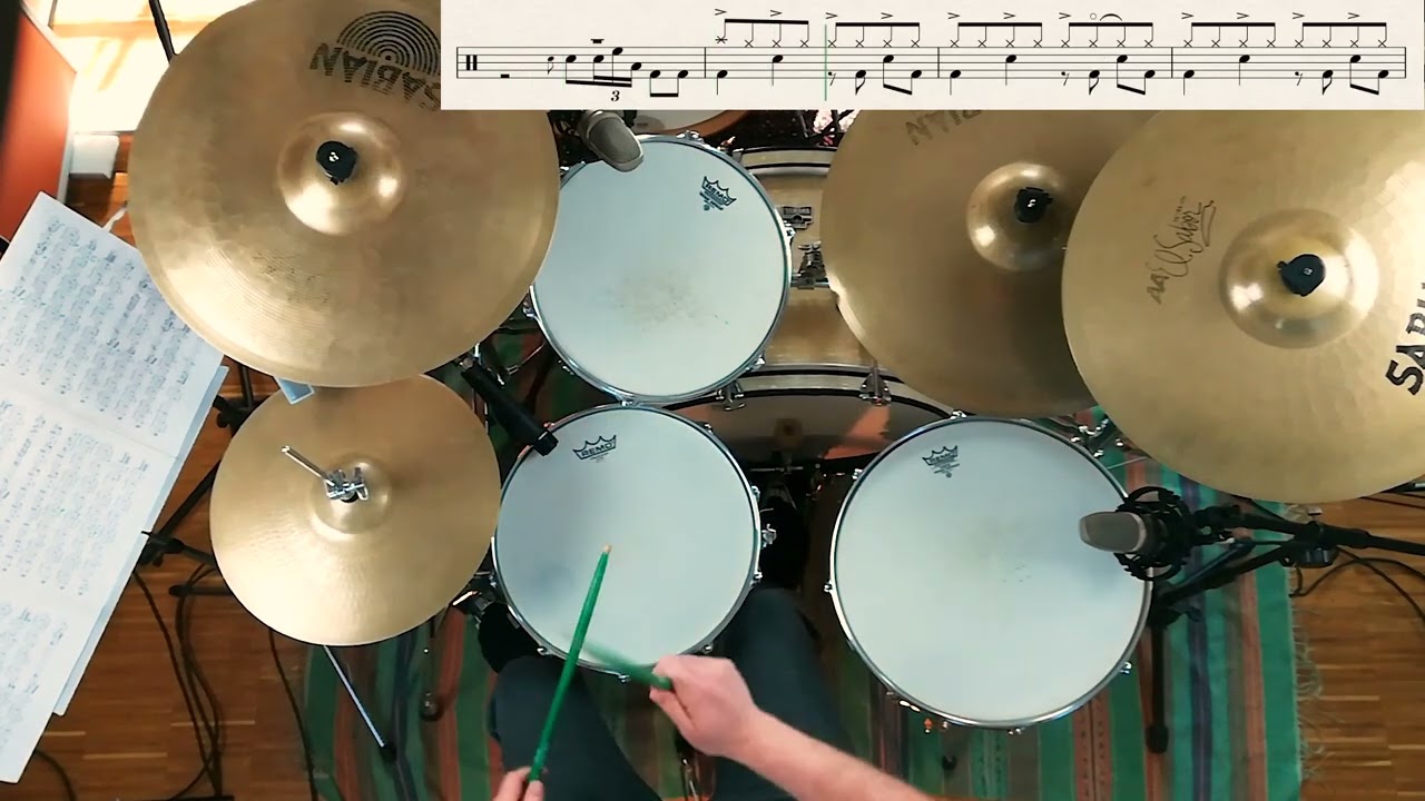Drum like Carmine Appice - Hot Legs - Rod Stewart (with drums)