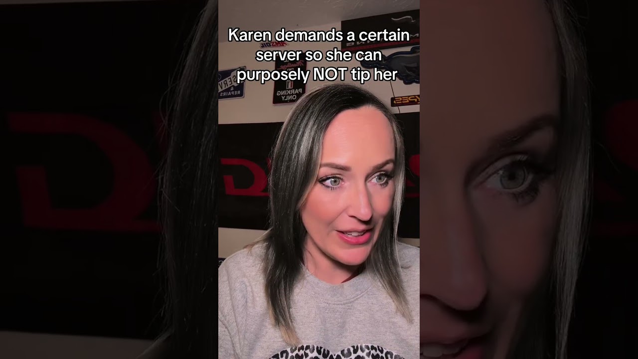 Karen requests server so she can leave her NO tip 🤯 #restaurant #story #storytime #karen #pov 