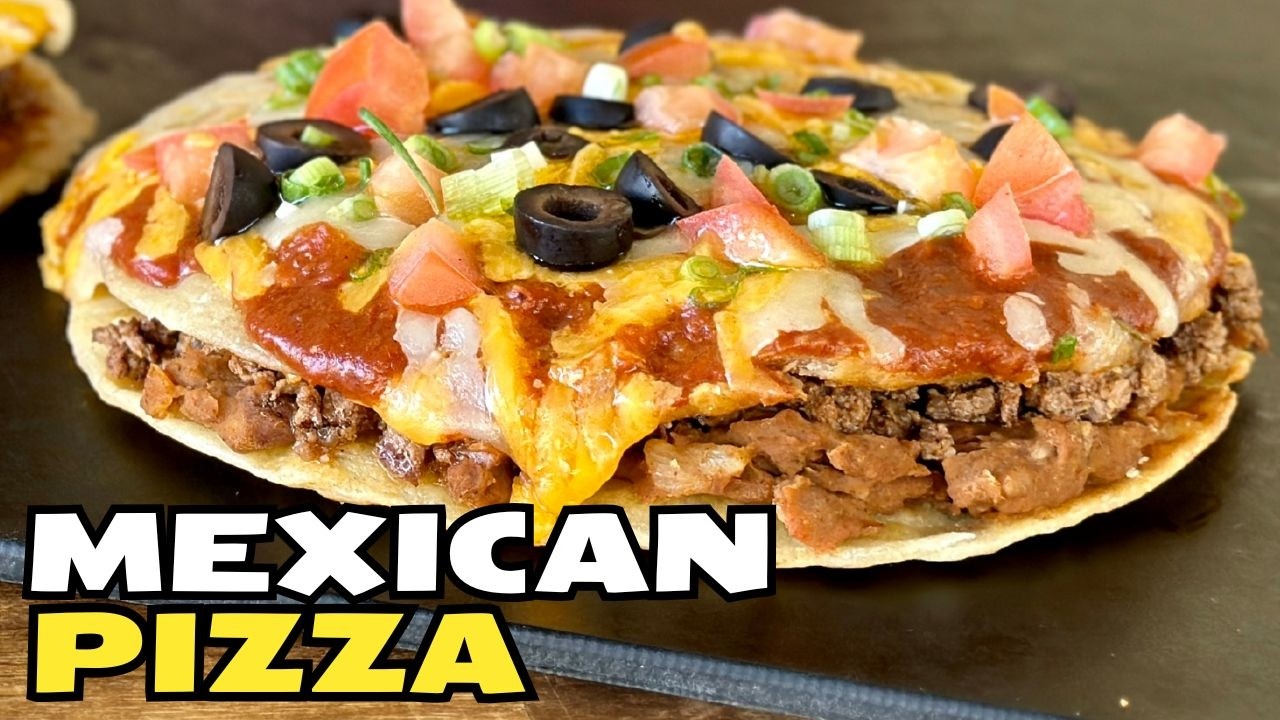 NAILED IT!  Taco Bell Mexican Pizza Copycat - Homemade Tortillas and REFRIED BEANS HACK!