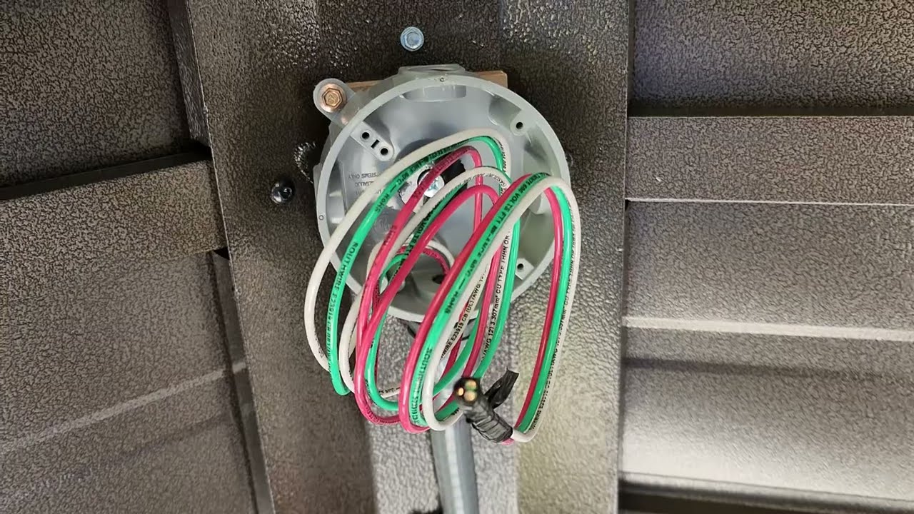 How to Run Electrical  to a Metal Gazebo