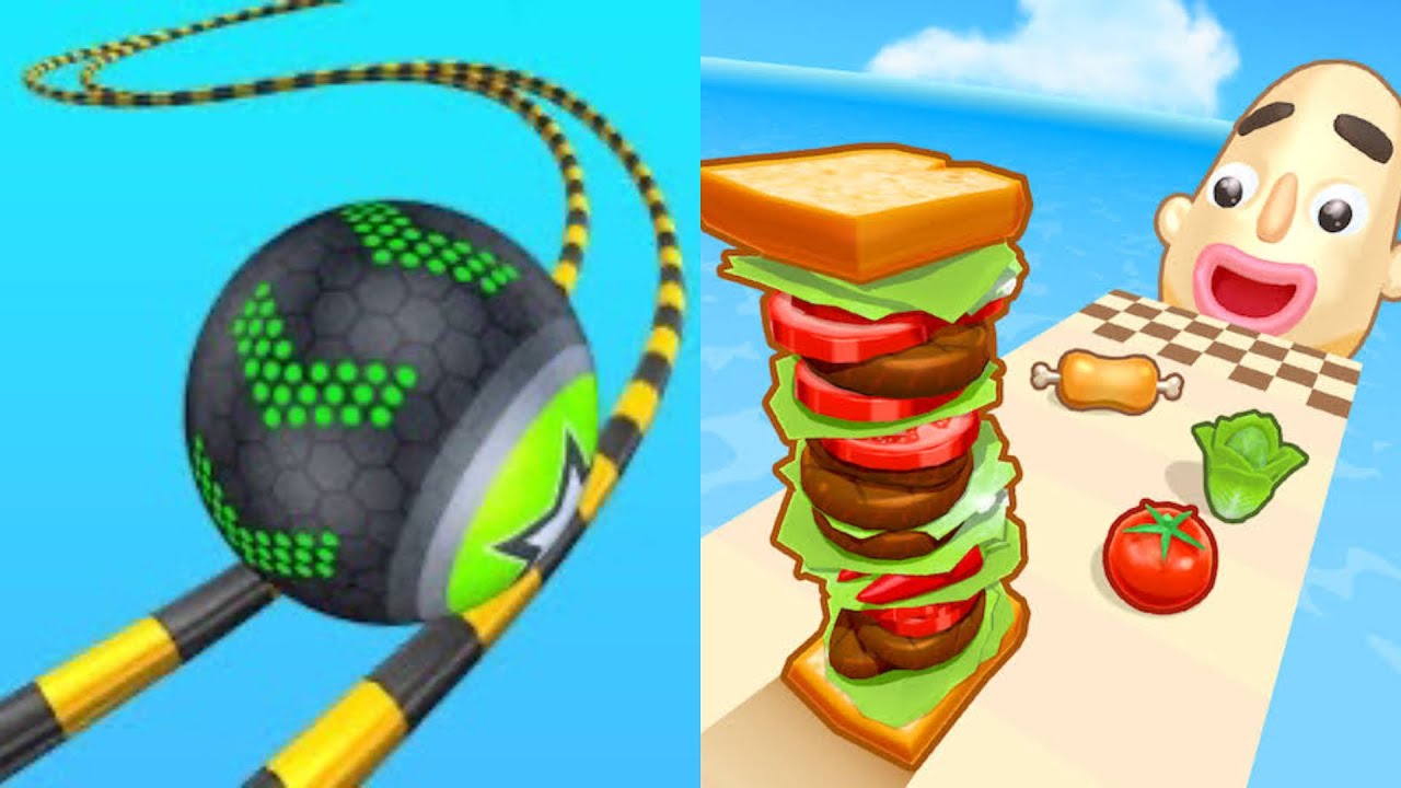 Going Balls & Sandwich Runner - All Level Gameplay New update Gameplay 2026