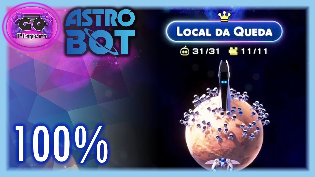 Astro Bot: Local da Queda | Crash Site, 100%, guia de coletáveis, bots,  peças, ovos